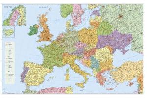 Evropa-�-podrobna-silnicni-sit-135�100-cm