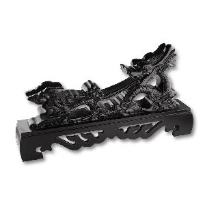 Kawashima-Dreveny-stojan-na-katanu-Drak-�-cerny-lesk