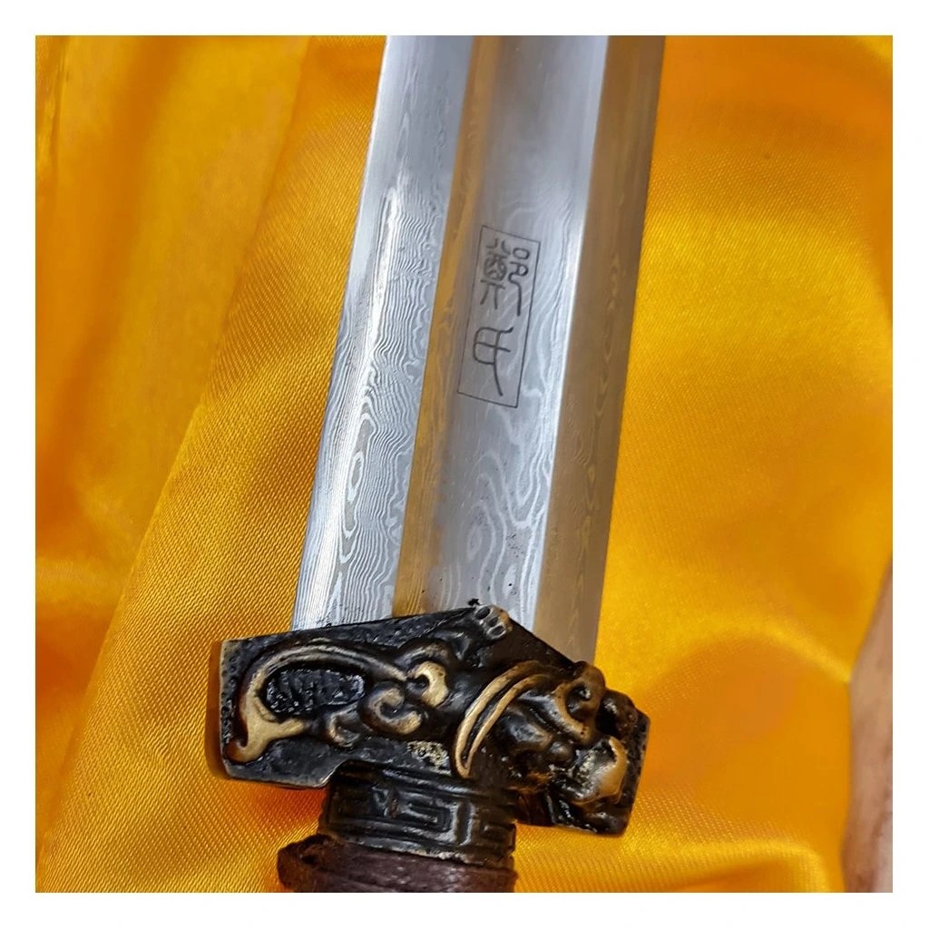 foto Kawashima Replika tradi�n� ��nsk� �avle Han Dao z p�ekl�dan� oceli, s d�ev�nou pochvou