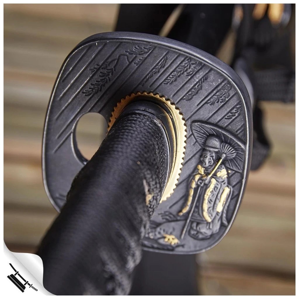 foto Kawashima �emesln� replika me�e katana Junrei-sha, ocel AISI 1045