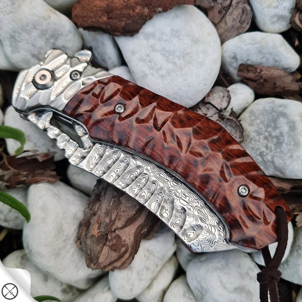 foto Dellinger Tanto Dachser, dama�kov� EDC model, ocel VG-10, had� d�evo