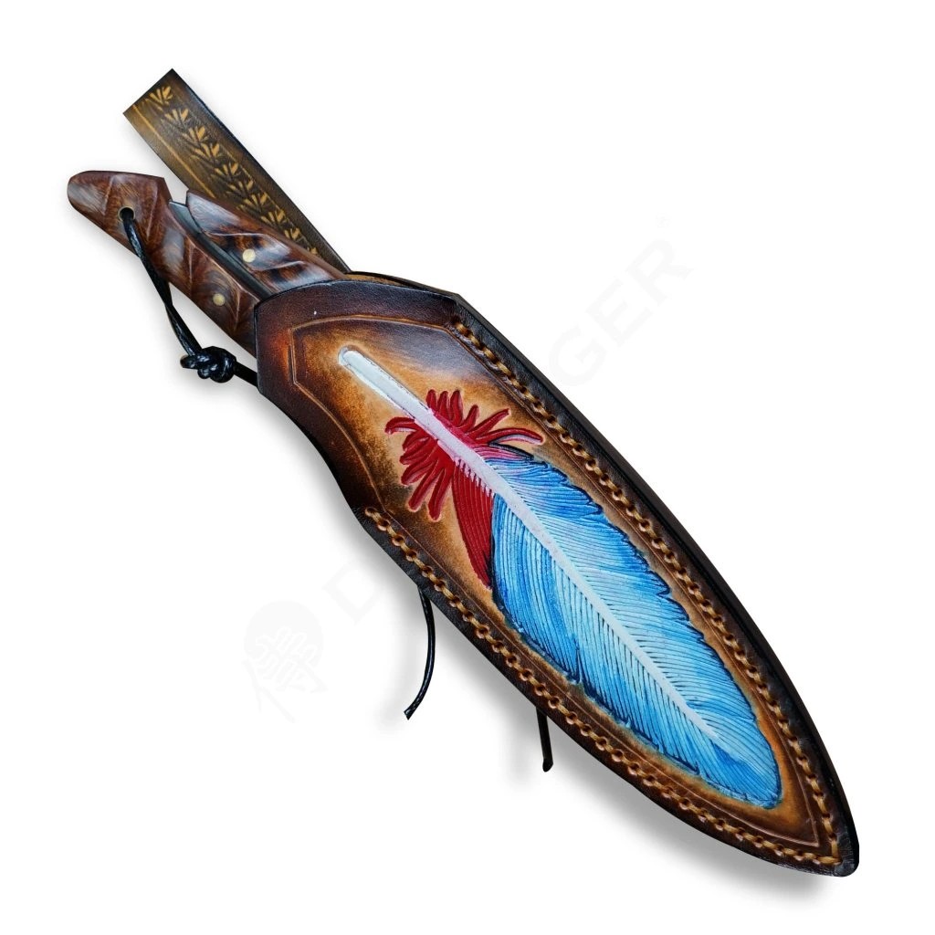 foto Dama�kov� loveck� n�� Dellinger Quill, ocel VG-10, d�evo topolu