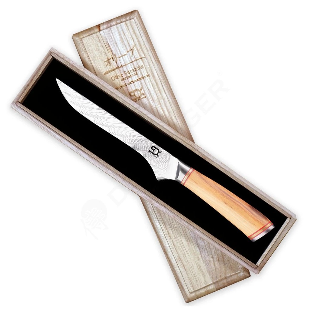 foto N�� vykos�ovac� Boning 130 mm SOK Olive Sunshine Damascus