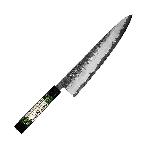 Kuchy�sk� n�� Chef/Gyuto 210 mm Konoll� Black Forging Aogami - Green